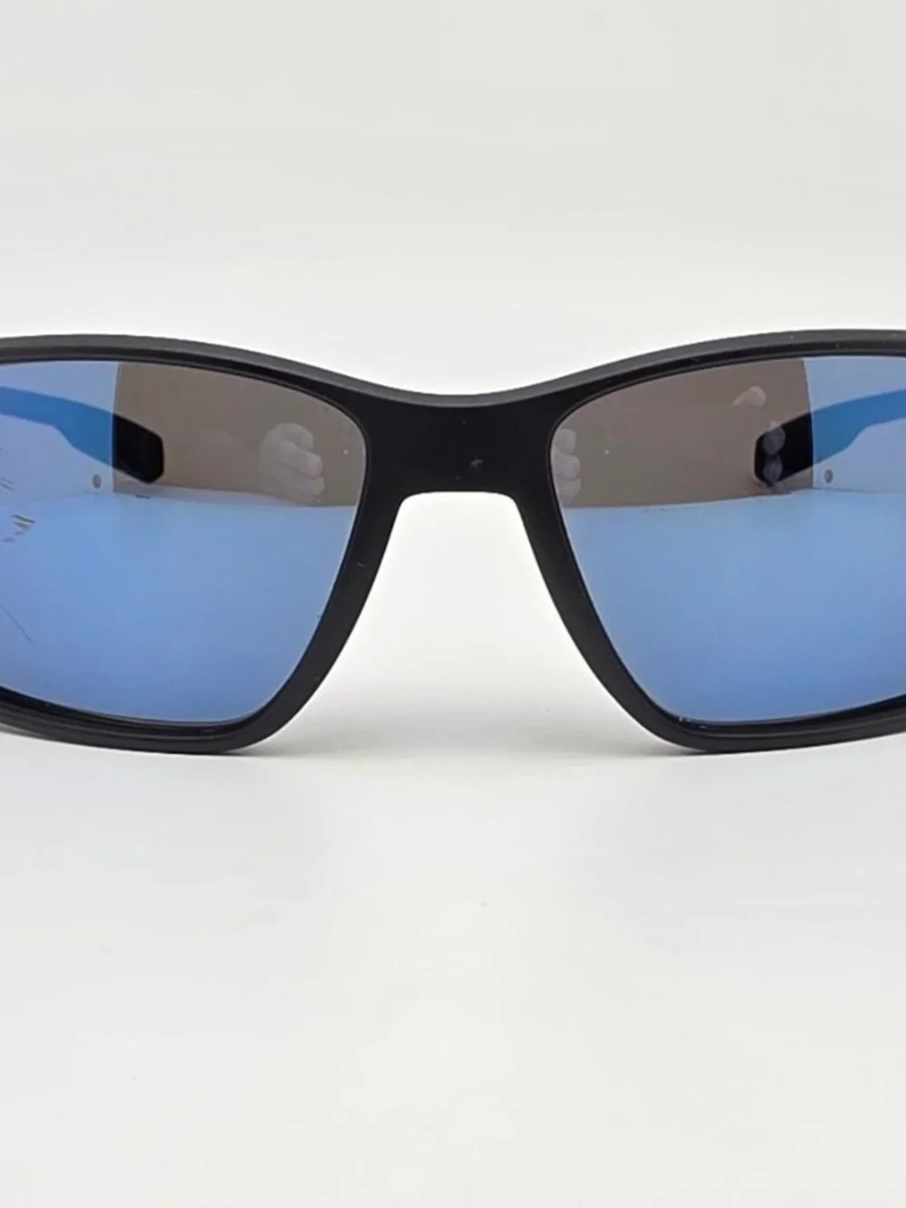 Native Kodiak XP XD9037 Matte Black Frame Polarized Blue Mirror Lens Sunglasses